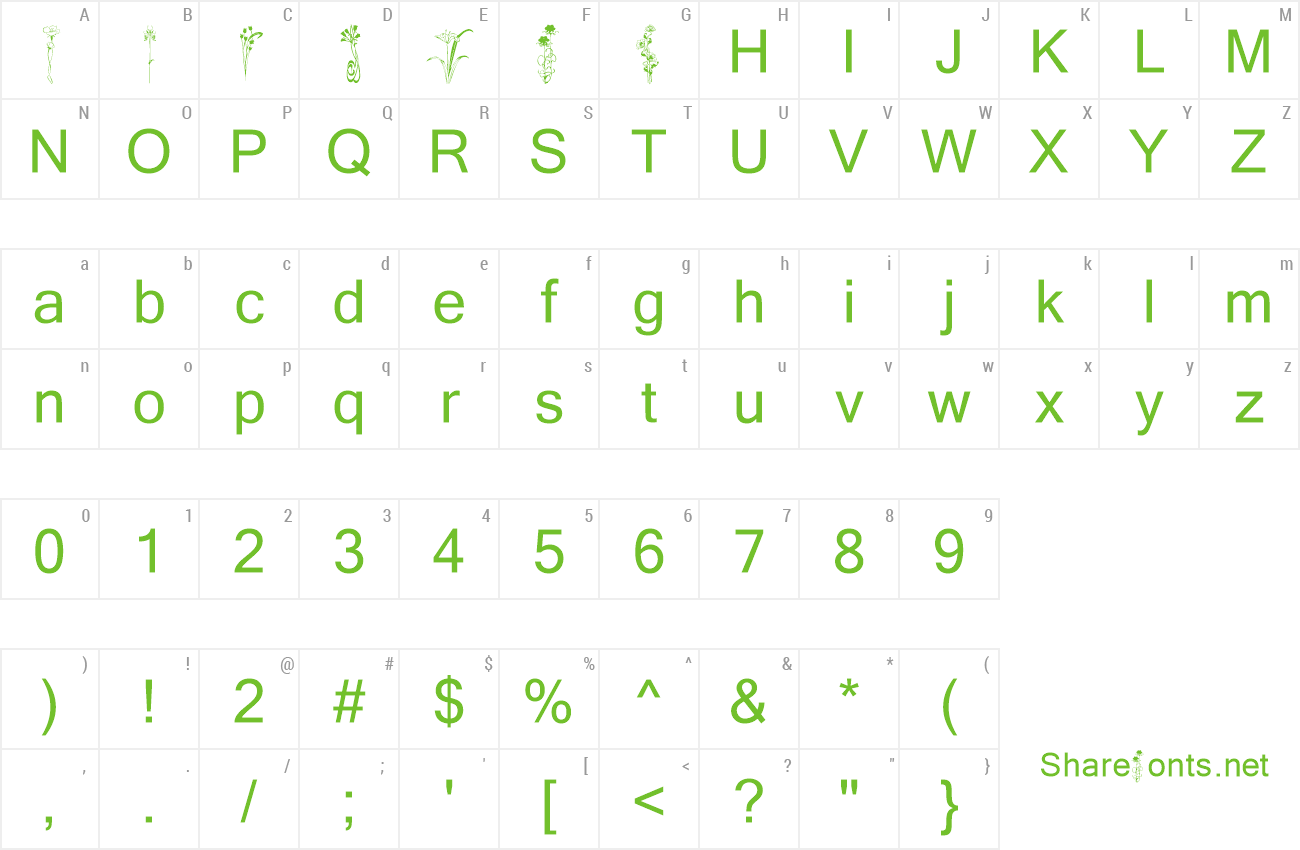 Font KR Classic Fleur 2 preview